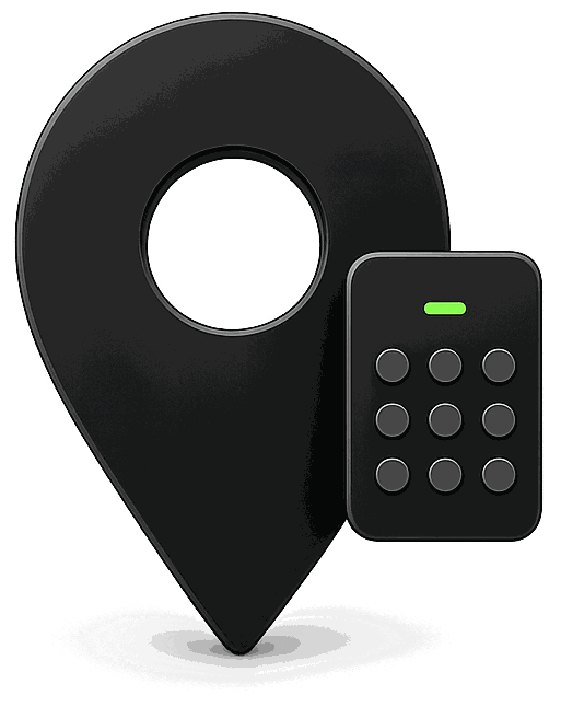 Pin de localisation et digicode